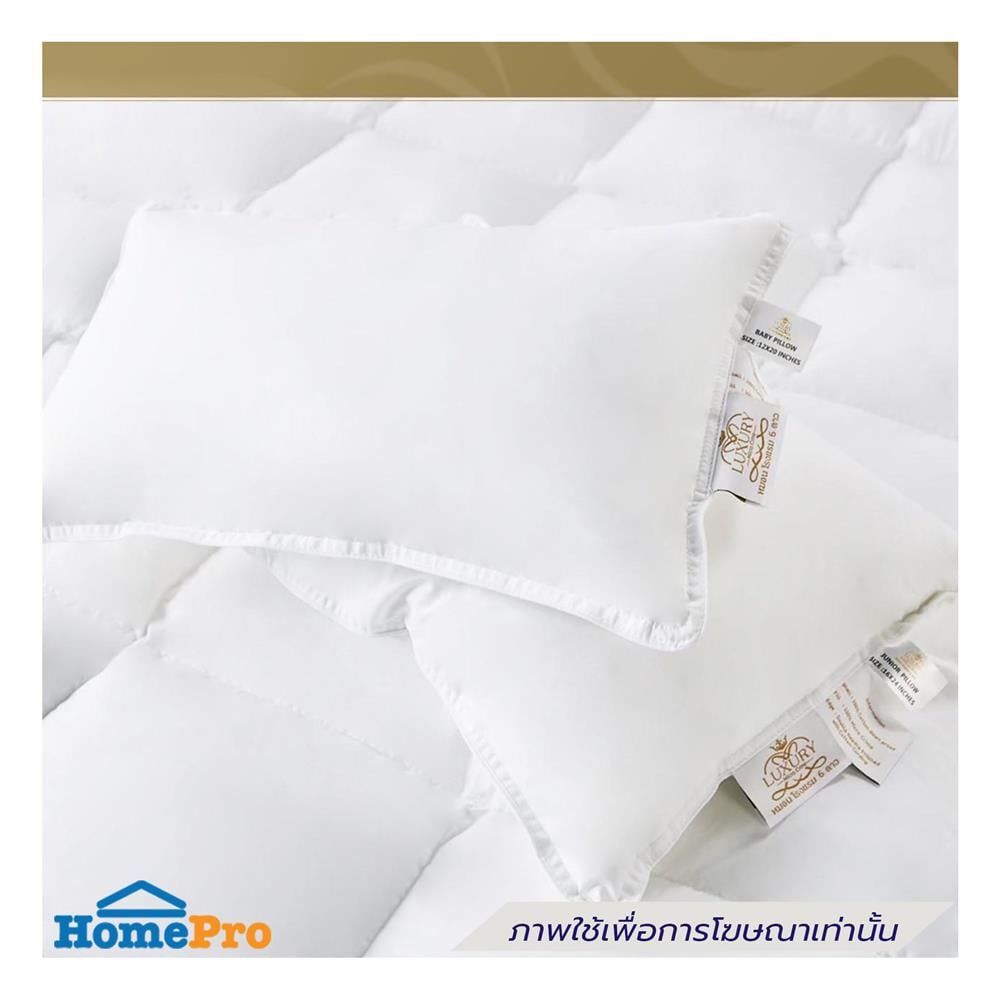 หมอนหนุน LUXURY PILLOW CLASSICAL COTTON SOFT 24X35 นิ้ว
