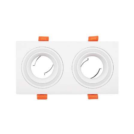 ดาวน์ไลท์ CARINI CS104S-2 7 นิ้ว สีขาว เหลี่ยม