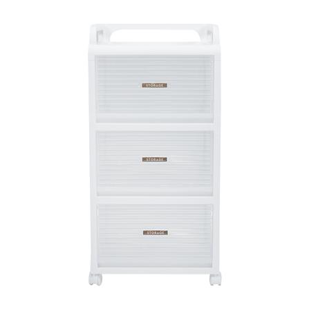 ชั้นลิ้นชัก 3 ชั้น STACKO AUGA 41x40x81.6 ซม. สีขาว_1