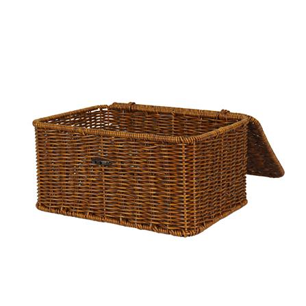 ตะกร้าผ้าเหลี่ยมมีฝา PLIM SAAN SIZE S สีน้ำตาล_3