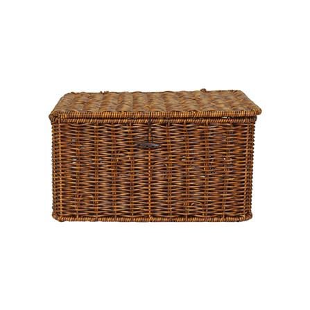 ตะกร้าผ้าเหลี่ยมมีฝา PLIM SAAN SIZE M สีน้ำตาล_2