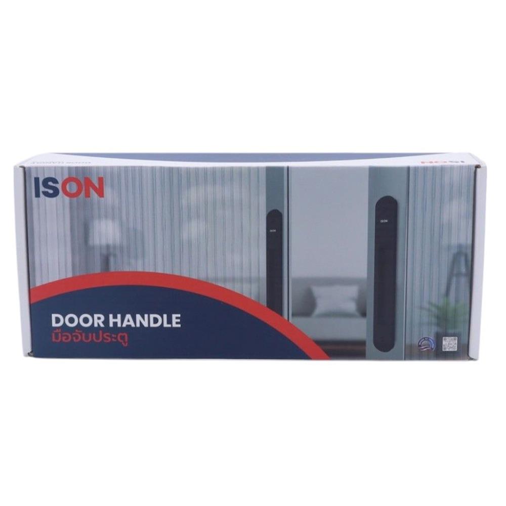 มือจับหลอกประตูดิจิตอล ISON DUMMY-99C2 BL สีดำ
