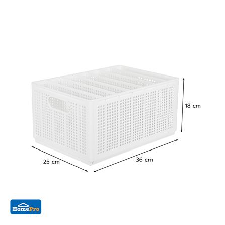 กล่องจัดเก็บอเนกประสงค์ PLIM FLODEE SIZE M สีขาว_7