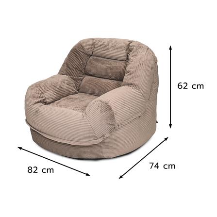 เบาะรองนั่ง HOME LIVING STYLE PUFFY 32X24 นิ้ว สีน้ำตาล_12