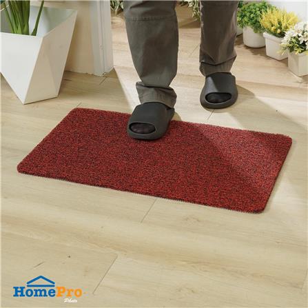พรมเช็ดเท้าดักฝุ่น HOME LIVING STYLE MATTY 43X75 ซม. สีแดง/ดำ_6