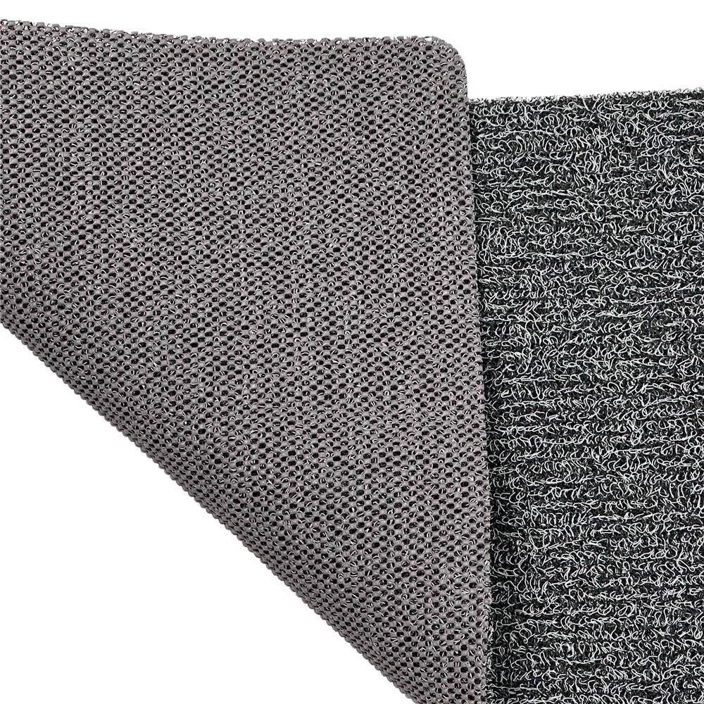 พรมเช็ดเท้าดักฝุ่น HOME LIVING STYLE MATTY 43X75 ซม. สีเทา/ดำ