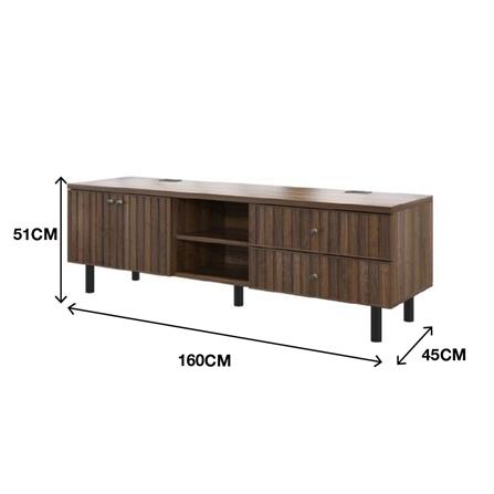 ตู้วางทีวี KONCEPT KUMAMOTO 19237096 160 ซม. สีไม้เข้ม_6