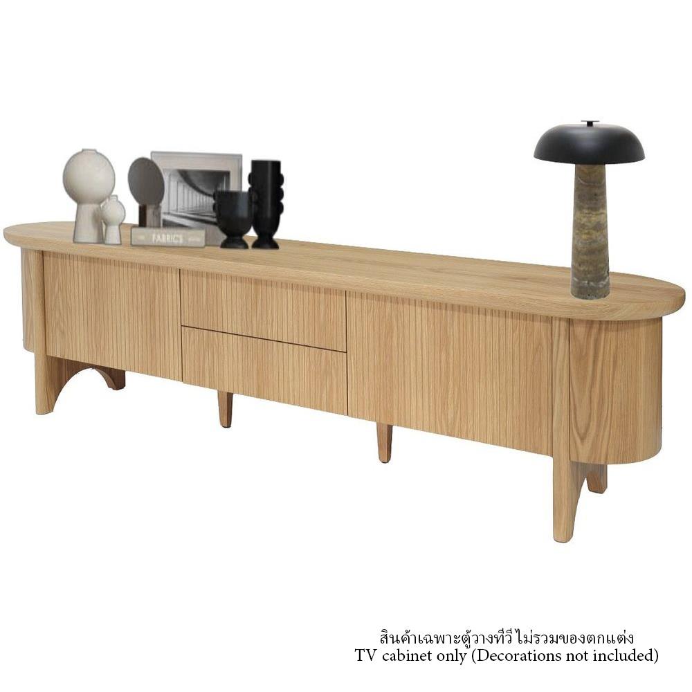 ตู้วางทีวี SB FURNITURE WASIAN 19235660 240 ซม. สีโอ๊ค