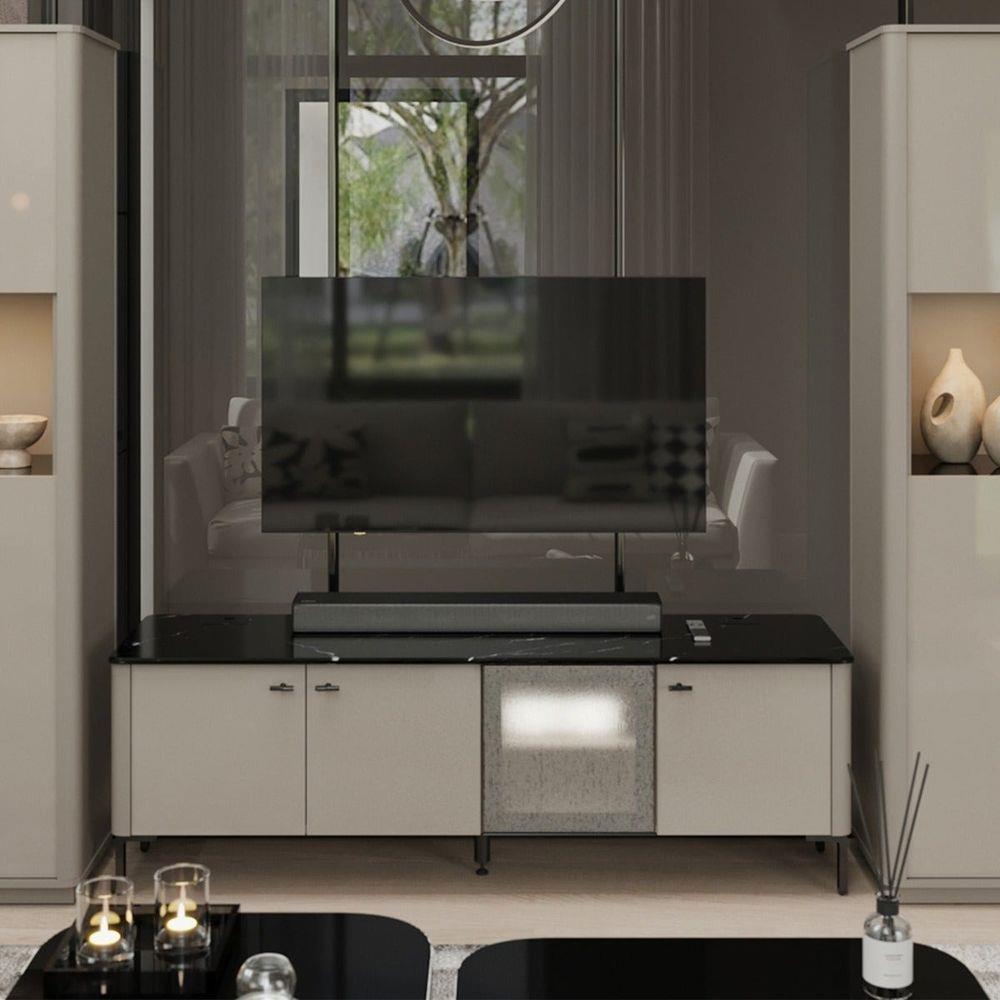 ตู้วางทีวี SB FURNITURE BLESS 19236030 170 ซม. สีเบจ