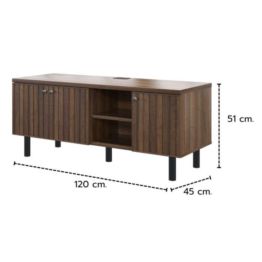 ตู้วางทีวี KONCEPT KUMAMOTO 19237095 120 ซม. สีไม้เข้ม