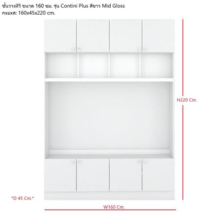 ชุดตู้วางทีวี KONCEPT CONTINI PLUS 19232965 160 ซม. สีขาว_1