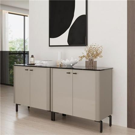 ตู้เตี้ยบานเปิด SB FURNITURE BLESS 19237116 80 ซม. สีเบจ_3