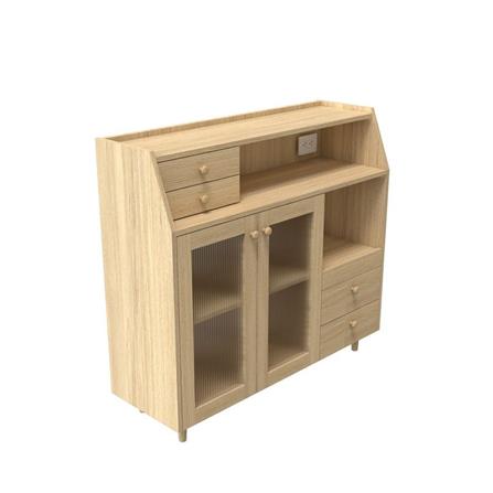 ตู้เตี้ยบานผสม SB FURNITURE MIZU 19215939 120 ซม. สีไม้อ่อน_1