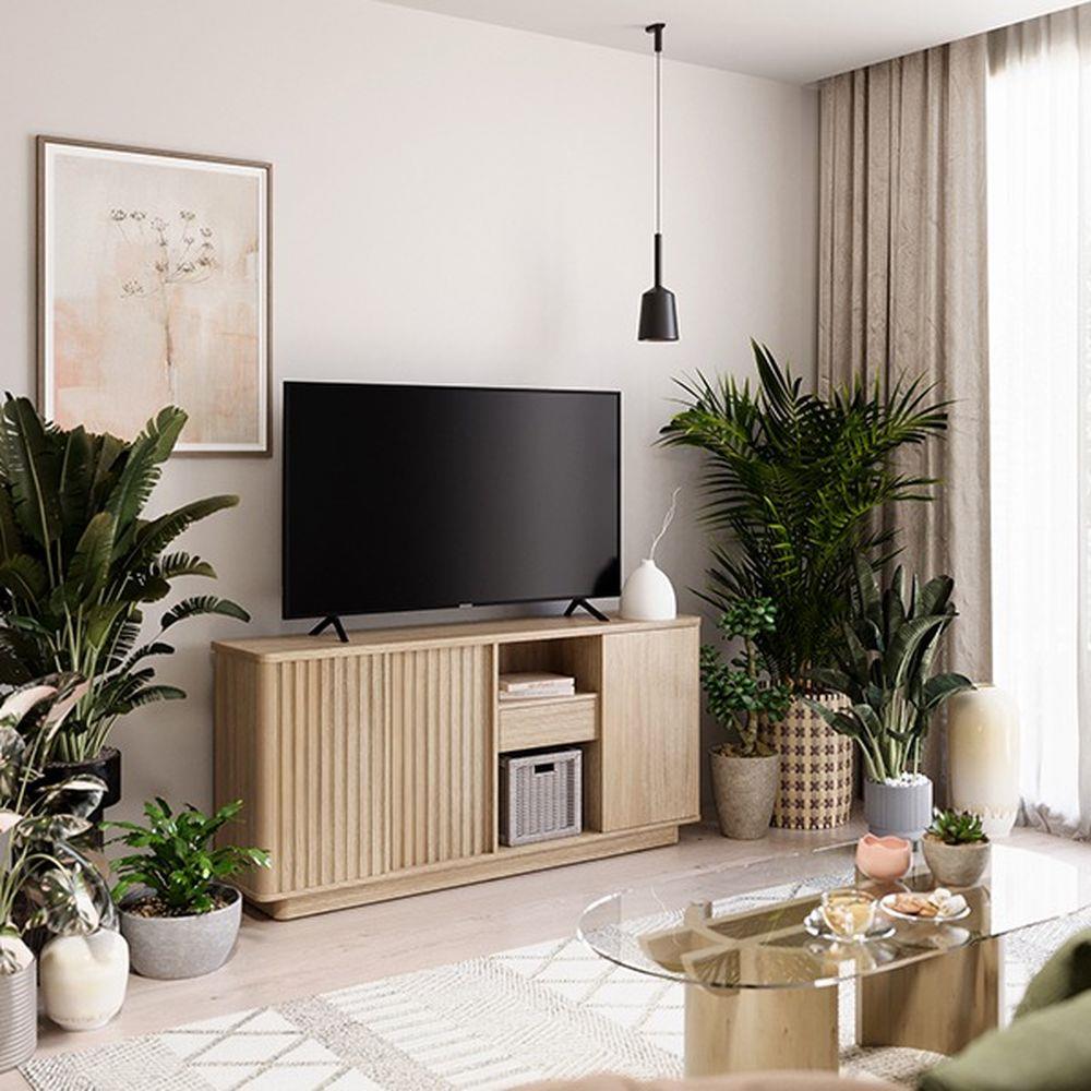 ตู้เตี้ยบานผสม SB FURNITURE VALLEY 19240062 160 ซม. สีน้ำตาล