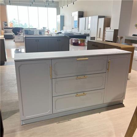 ตู้เตี้ยบานผสม SB FURNITURE QUINN 19239999 150 ซม. สีเทา_5