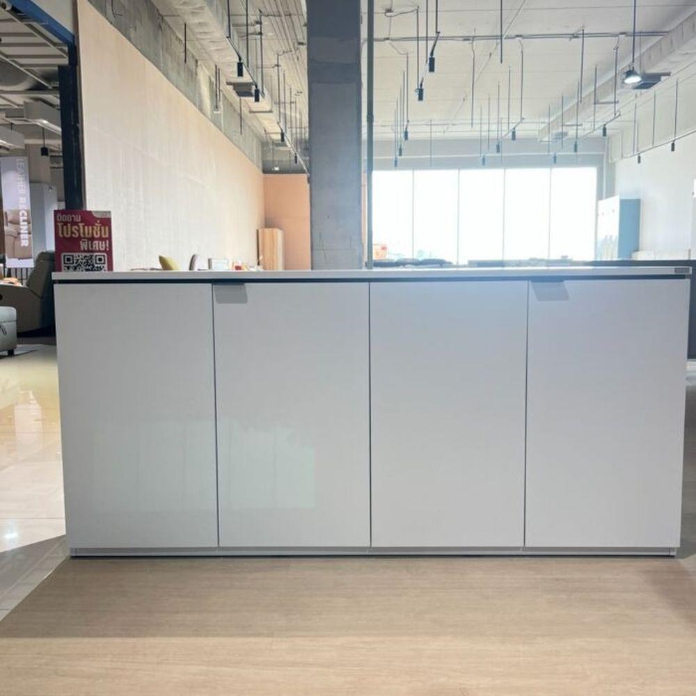 ตู้เตี้ยบานเปิด SB FURNITURE KEITH 19239996 160 ซม. สีขาว