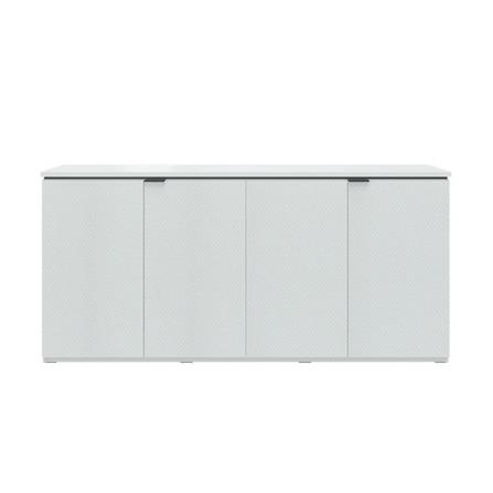 ตู้เตี้ยบานเปิด SB FURNITURE KEITH 19239996 160 ซม. สีขาว_1