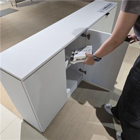 ตู้เตี้ยบานเปิด SB FURNITURE KEITH 19239996 160 ซม. สีขาว_4