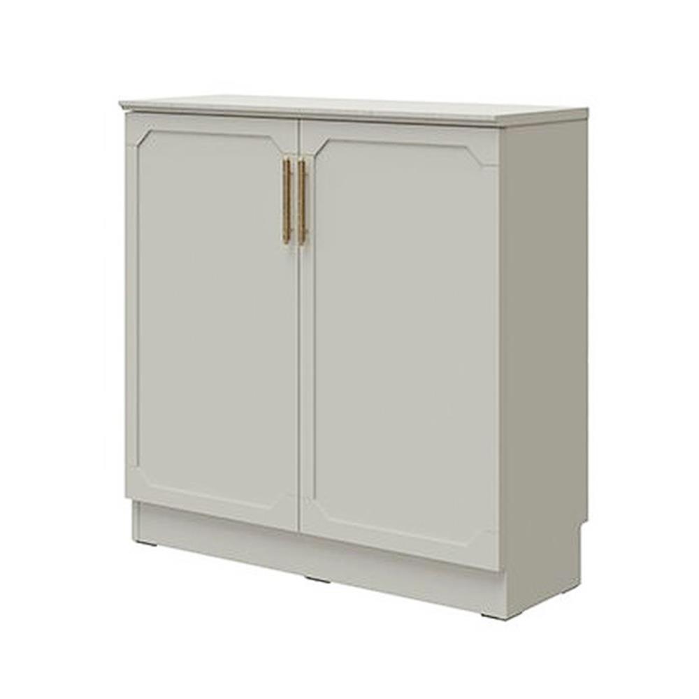 ตู้เตี้ยบานเปิด SB FURNITURE QUINN 19240064 80 ซม. สีเทา