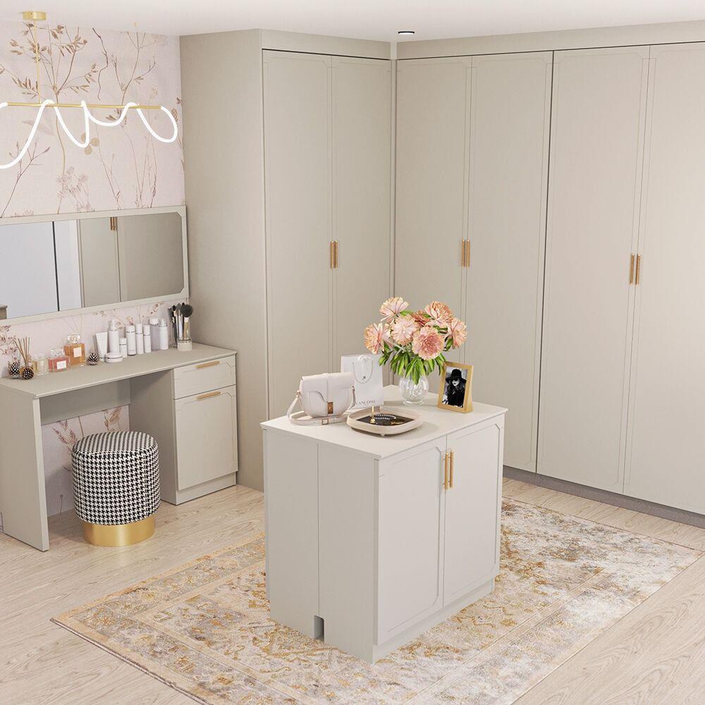 ตู้เตี้ยบานเปิด SB FURNITURE QUINN 19240064 80 ซม. สีเทา