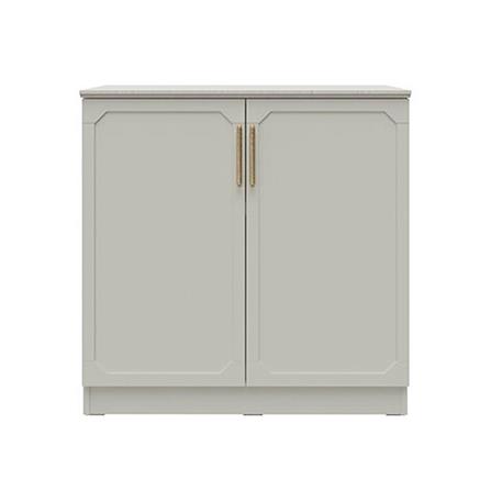 ตู้เตี้ยบานเปิด SB FURNITURE QUINN 19240064 80 ซม. สีเทา_1