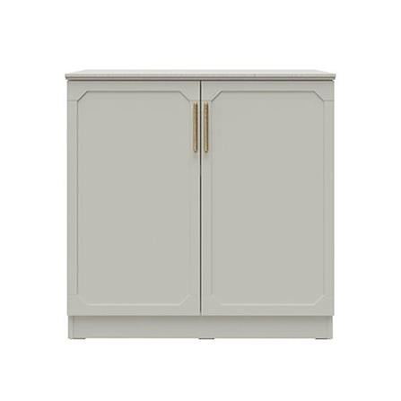 ตู้เตี้ยบานเปิด SB FURNITURE QUINN 19240064 80 ซม. สีเทา_1