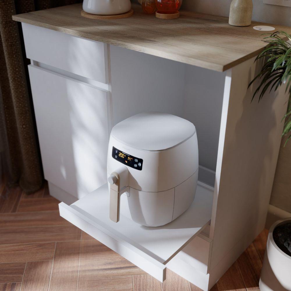 ตู้เตี้ยบานผสม SB FURNITURE DANTE 19230810 80 ซม. สีขาว