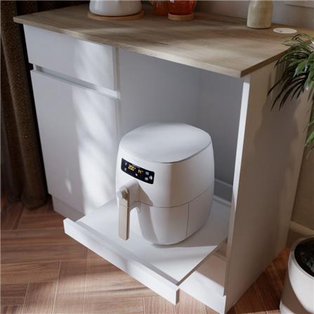 ตู้เตี้ยบานผสม SB FURNITURE DANTE 19230810 80 ซม. สีขาว_4