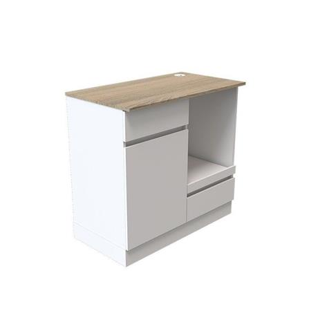 ตู้เตี้ยบานผสม SB FURNITURE DANTE 19230810 80 ซม. สีขาว_1