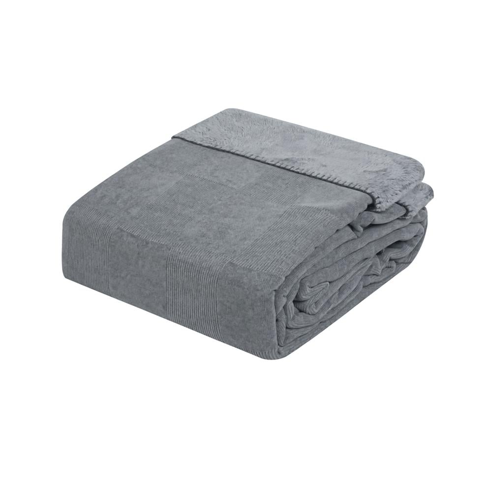 ผ้าห่ม BENETTA CHECKERBOARD 70x90 นิ้ว สี DARK GREY_1