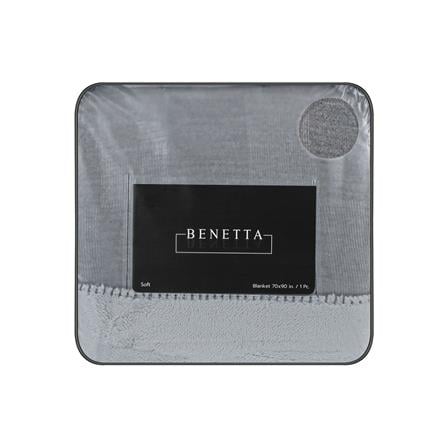 ผ้าห่ม BENETTA CHECKERBOARD 70x90 นิ้ว สี DARK GREY_4