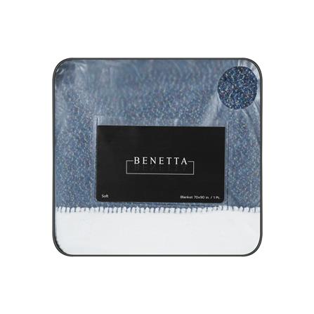 ผ้าห่ม BENETTA CARA 70x90 นิ้ว สี NAVY BLUE_4