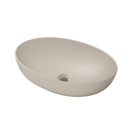 อ่างล้างหน้าวางบนเคาน์เตอร์ TOTO LW1705-MBE สีเบจ_1