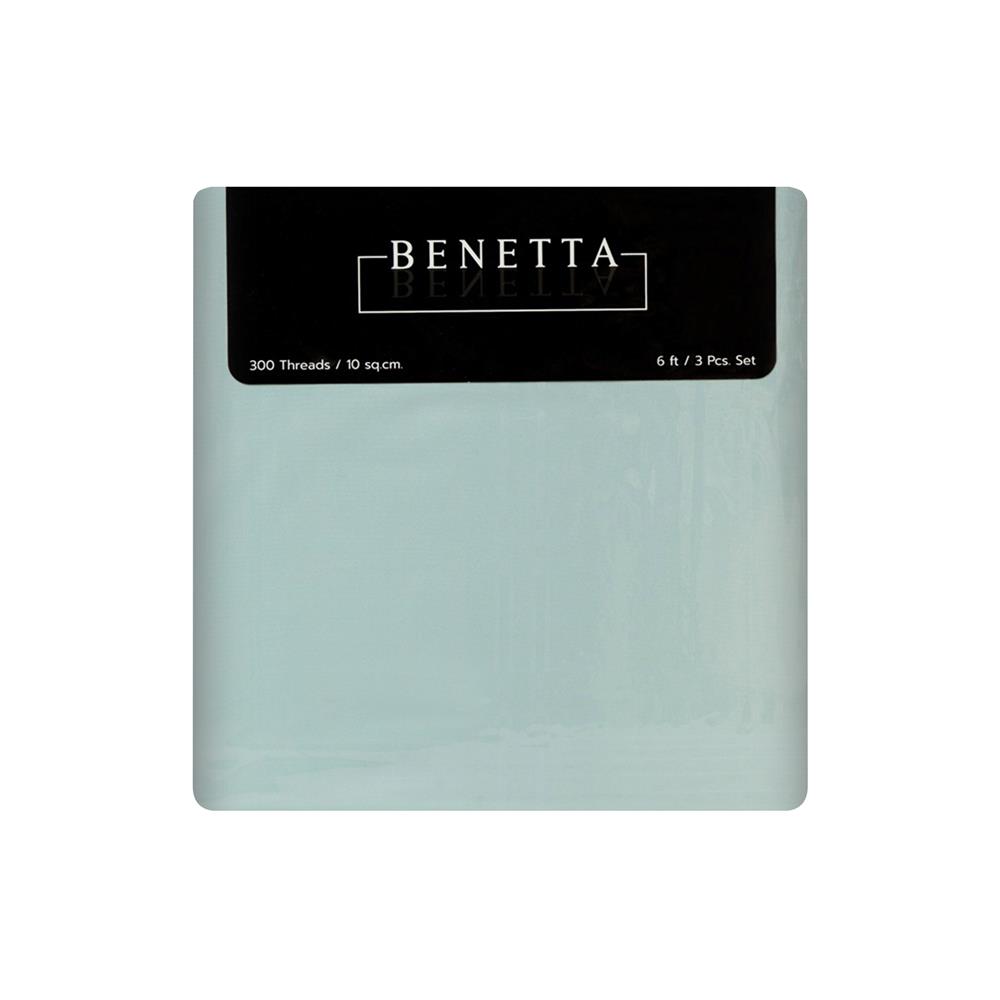 ชุดผ้าปูที่นอน 6 ฟุต (ชุด 3 ชิ้น) BENETTA CELLO สี GREEN