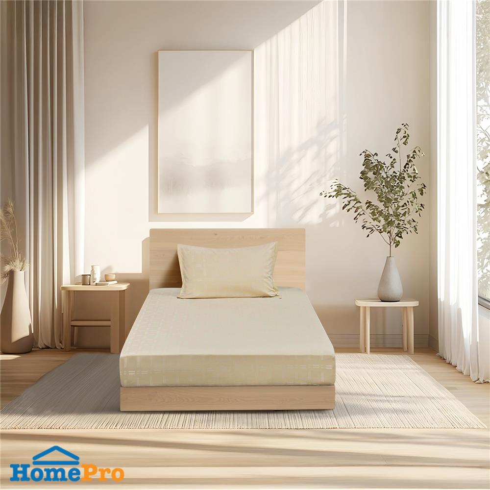 ชุดผ้าปูที่นอน 3.5 ฟุต (ชุด 2 ชิ้น) BENETTA LYOSOFT สี BEIGE_0