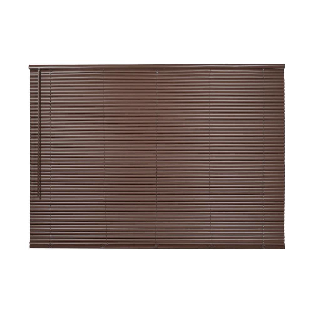 มู่ลี่ไวนิล HOME LIVING STYLE CORDLESS 155x130 ซม. สีน้ำตาลเข้ม