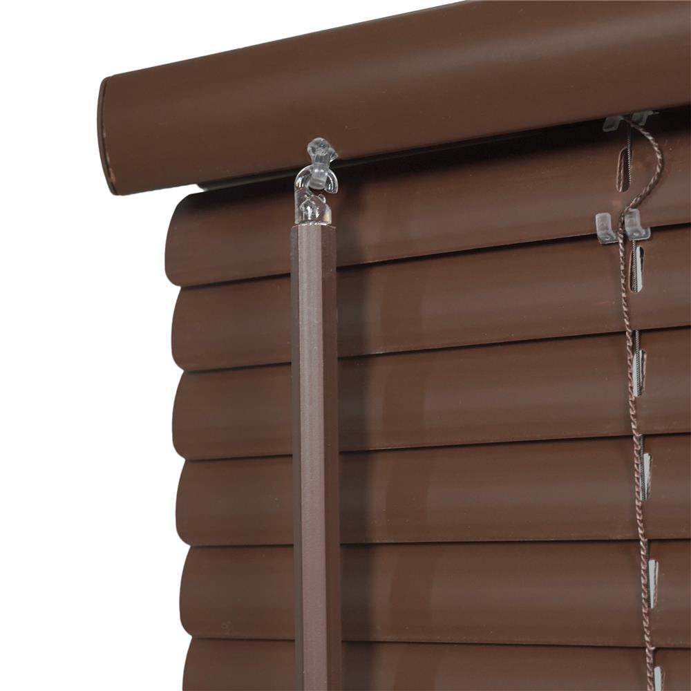 มู่ลี่ไวนิล HOME LIVING STYLE CORDLESS 155x130 ซม. สีน้ำตาลเข้ม