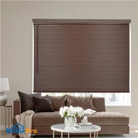 มู่ลี่ไวนิล HOME LIVING STYLE CORDLESS 155x130 ซม. สีน้ำตาลเข้ม_5