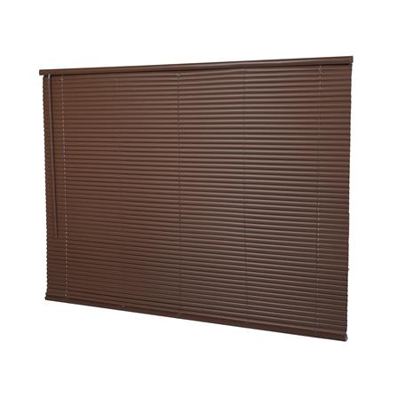 มู่ลี่ไวนิล HOME LIVING STYLE CORDLESS 155x160 ซม. สีน้ำตาลเข้ม_1