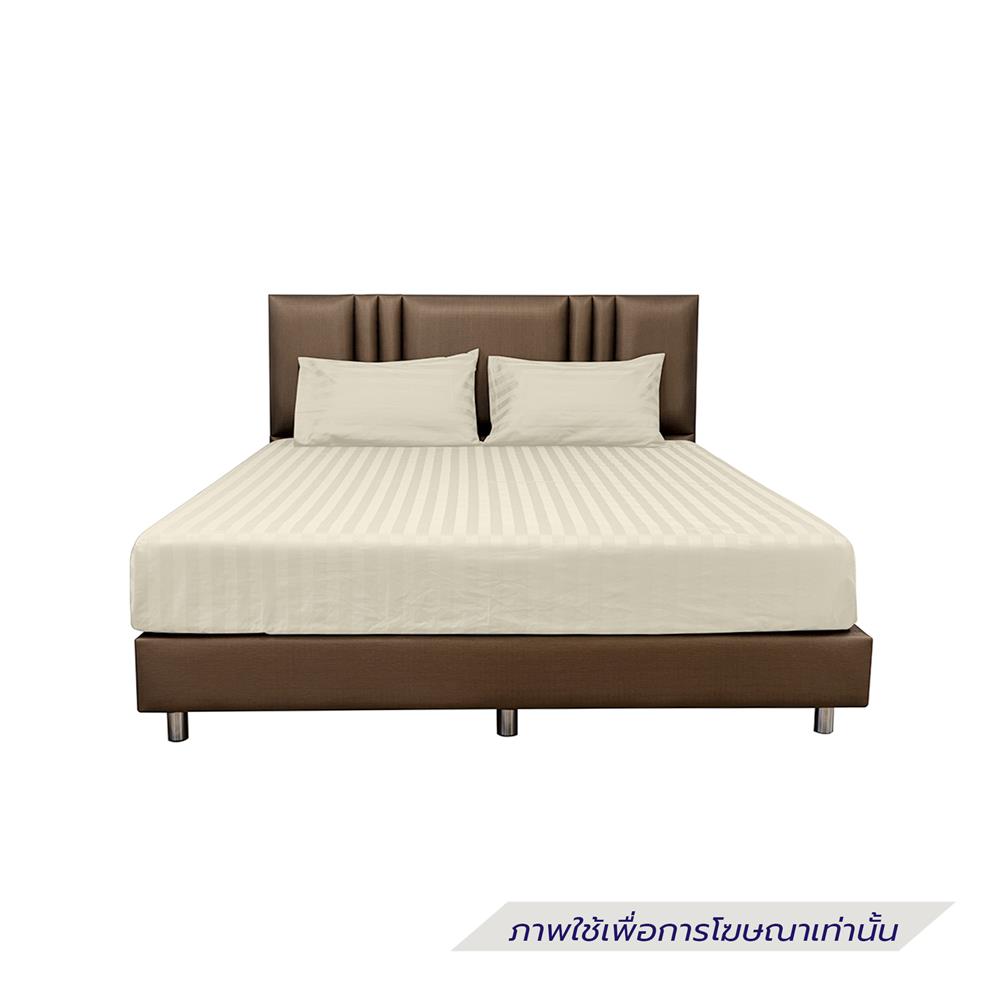 ผ้าปูที่นอน PICASSO COTTON STRIPE 630TC 42x78 นิ้ว สี CREAM