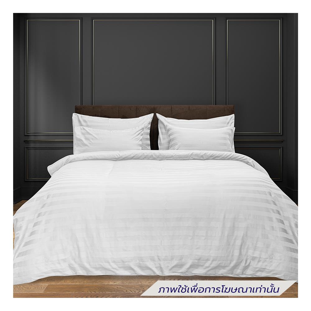 ผ้าปูที่นอน PICASSO COTTON STRIPE 760TC 60x78 นิ้ว สี WHITE
