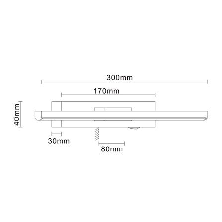 ไฟกิ่งภายใน LED CARINI MD008-3676 WH  5 วัตต์ DAYLIGHT/COOL WHITE/WARM WHITE สีขาว 1 หัว_3