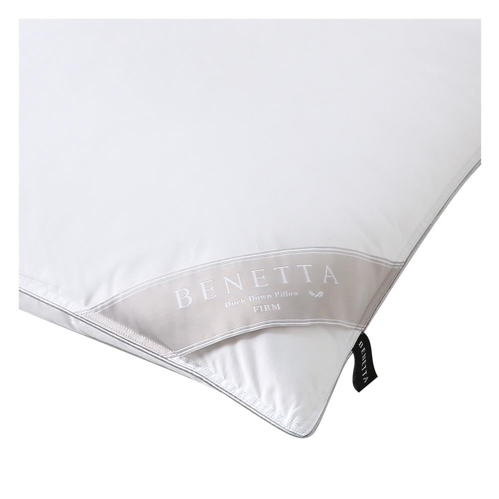 หมอนหนุน ขนเป็ด BENETTA DUCK DOWN FIRM 50x70 ซม. สีขาว