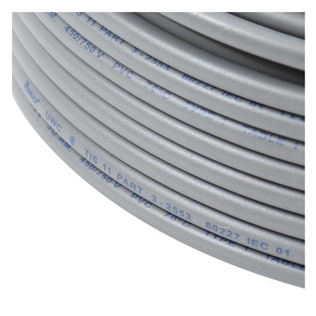 สายไฟ THW IEC01 RANZZ 1x4 ตร.มม. 50 ม. สีเทา_2