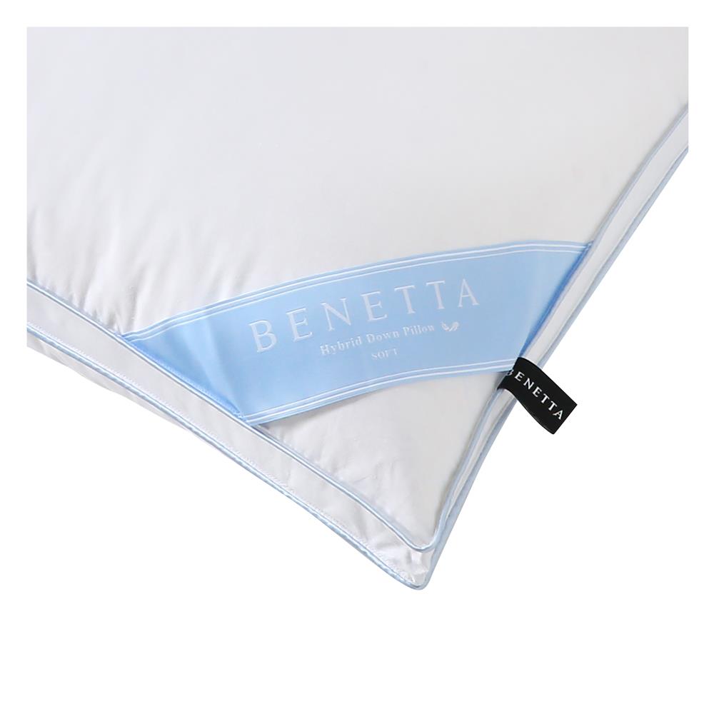 หมอนหนุน BENETTA HYBRID DOWN SOFT 50x70 ซม. สี WHITE