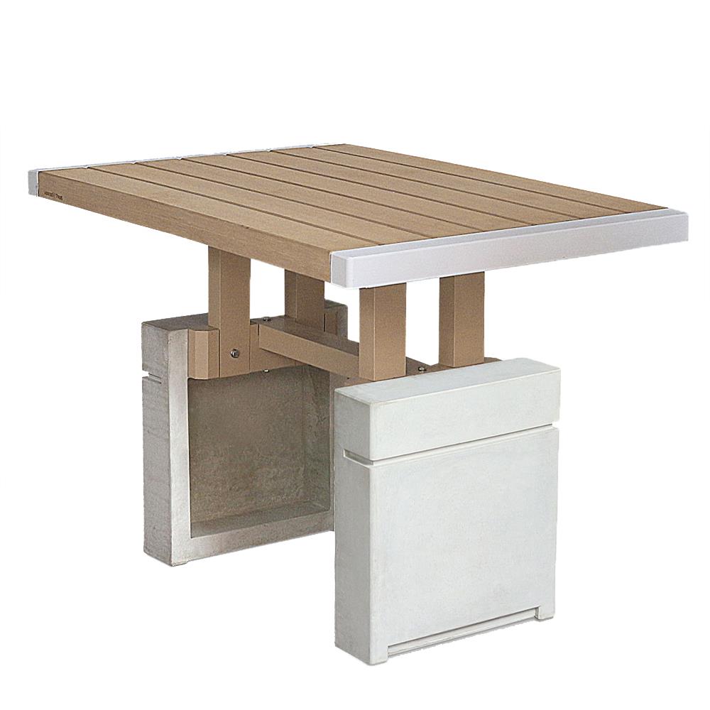 โต๊ะสนาม BUA DESIGN BUASTONE 6.0 120 ซม. สีธรรมชาติ