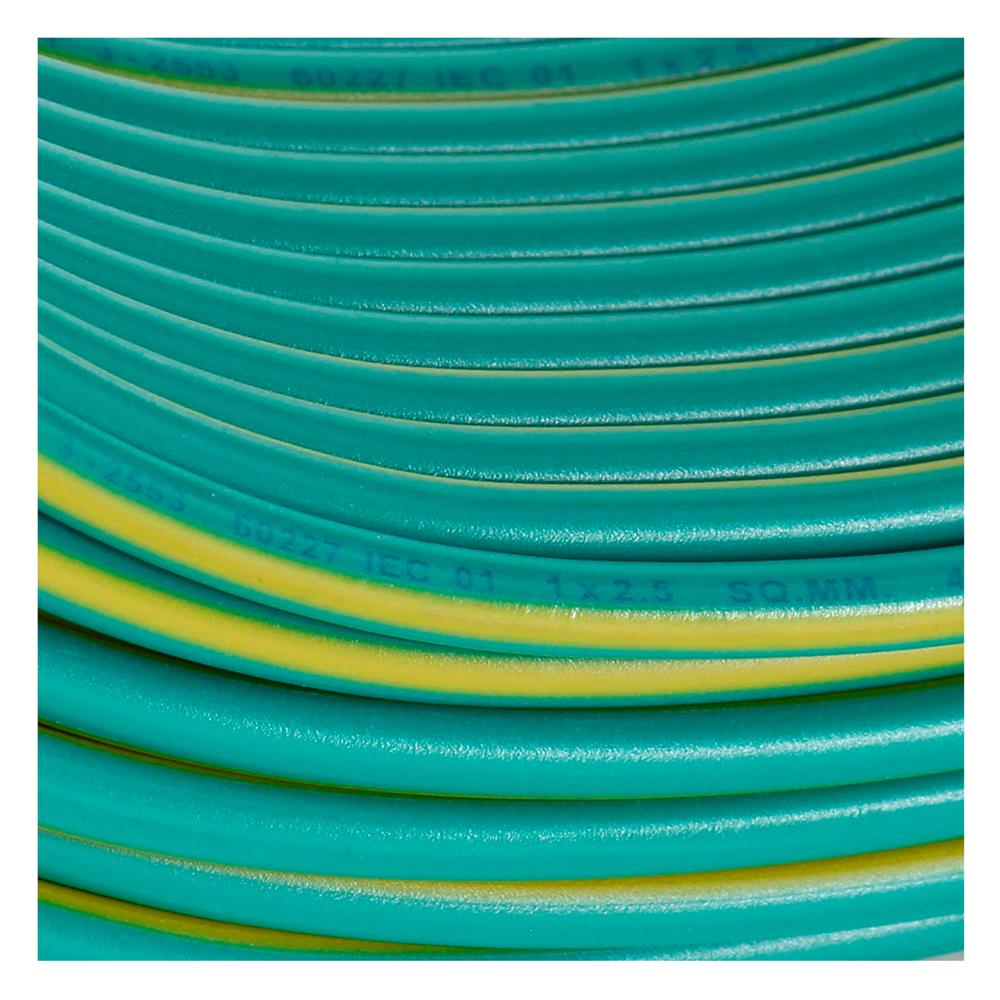 สายไฟ THW IEC01 RANZZ 1x2.5 ตร.มม. 50 ม. สีเขียว/เหลือง