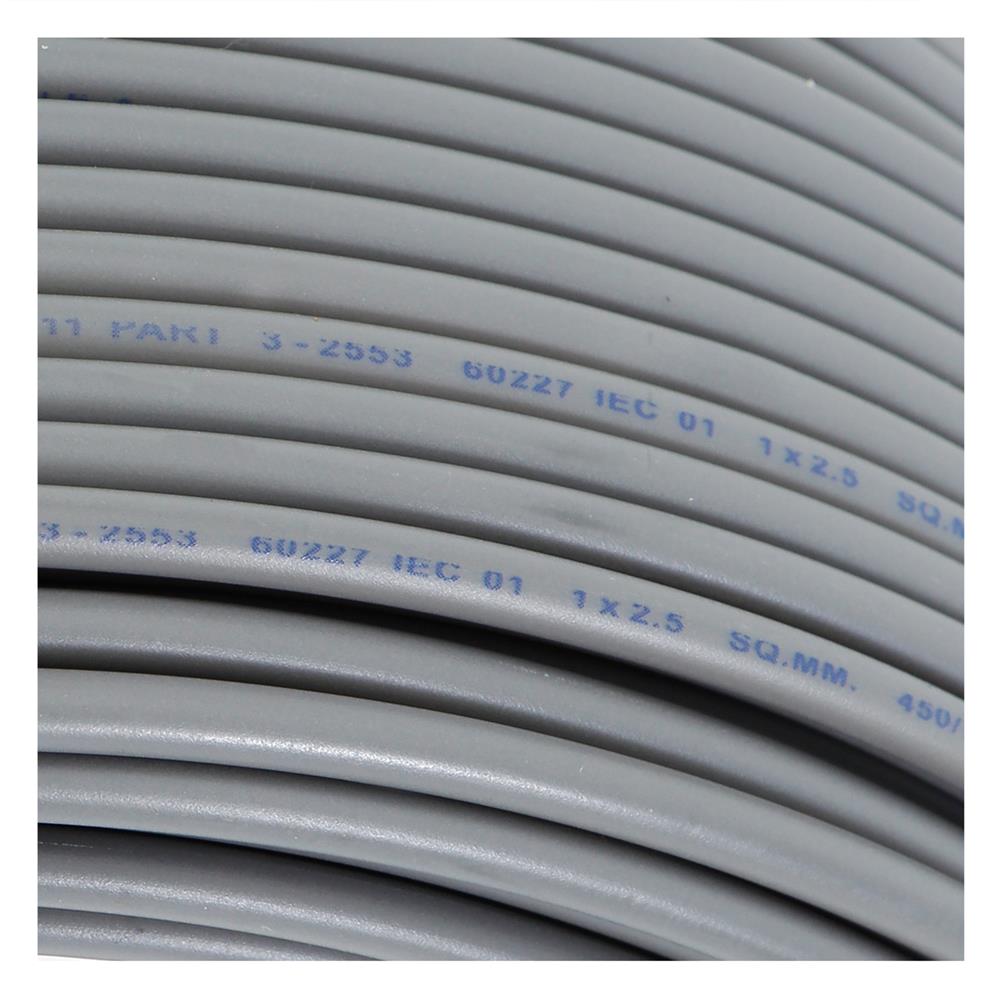 สายไฟ THW IEC01 RANZZ 1x2.5 ตร.มม. 50 ม. สีเทา