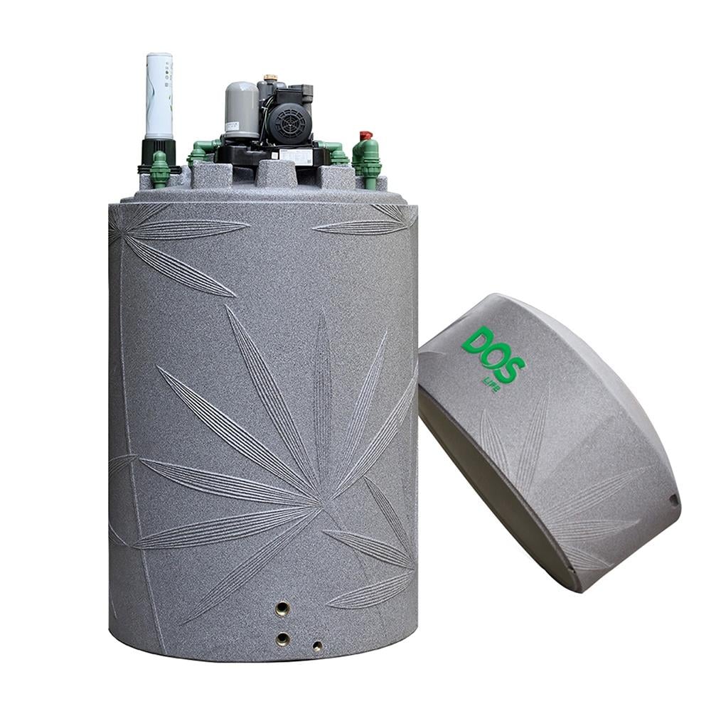 ถังเก็บน้ำ DOS WATER PAC NSN 1500 ลิตร + ปั๊มน้ำ HITACHI WMPV400XX2 400 วัตต์ + เครื่องกรองน้ำใช้ DUPONT สีเทา