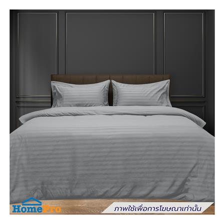 ผ้าปูที่นอน PICASSO MICRO 300TC STRIPE 72x78 นิ้ว สี GREY_0